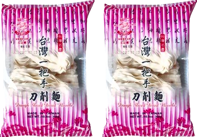 龍口 台灣一把手 刀削麵, 300g, 2包