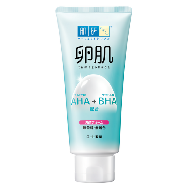 HADALABO 肌研 卵肌去角質洗面乳 AHA+BHA配合 溫和洗淨老廢角質, 130g, 1條