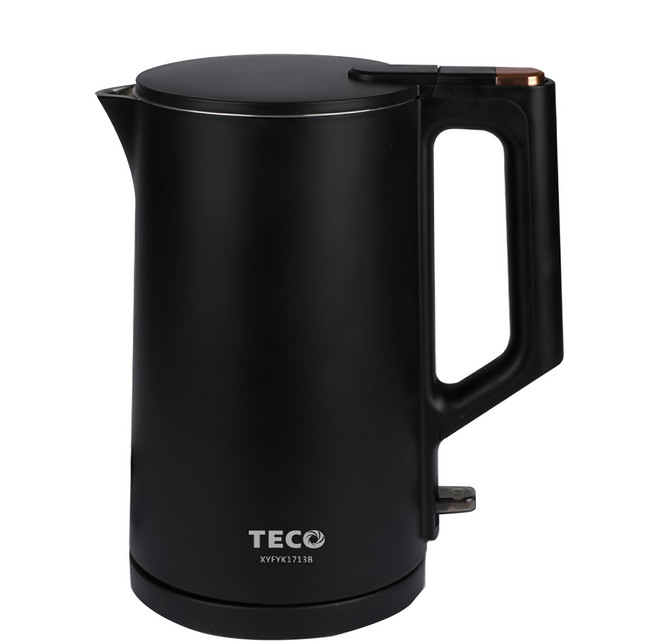 TECO 東元 316不鏽鋼雙層防燙快煮壺 英國STRIX溫控技術 1.5L大容量 無縫內膽設計 自動斷電功能, XYFYK1513B