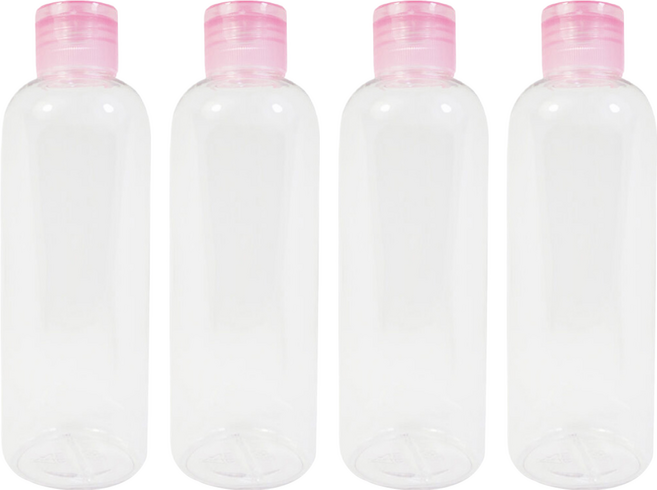 台灣 COSMOS 空瓶 #HY220A 200ml, 透明色, 4個