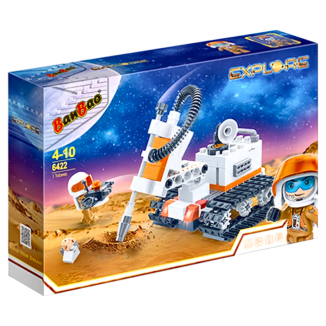 BanBao 邦寶積木 火星探險系列 6422 380g, 火星探測器, 1盒