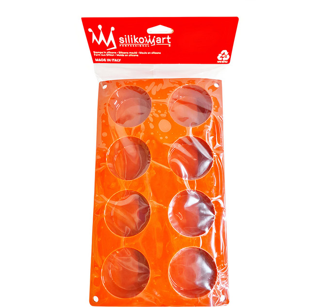 Silikomart 8連布丁模 矽膠材質, 1個