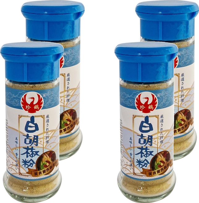 珍鶴 白胡椒粉, 30g, 4瓶