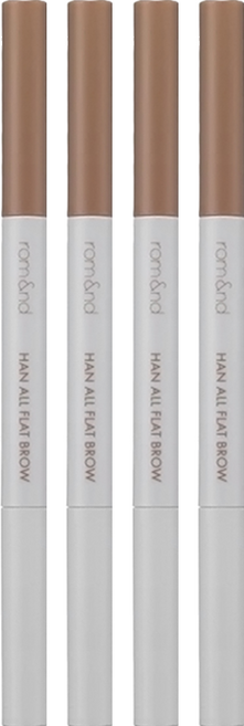 rom&nd 台灣公司貨 根纖扁頭眉筆W 0.17g, W3 Merry Blondy, 4件