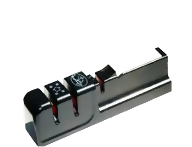 PUSH! 三槽式可粗磨和細磨的快速磨刀器, 黑色, 1個