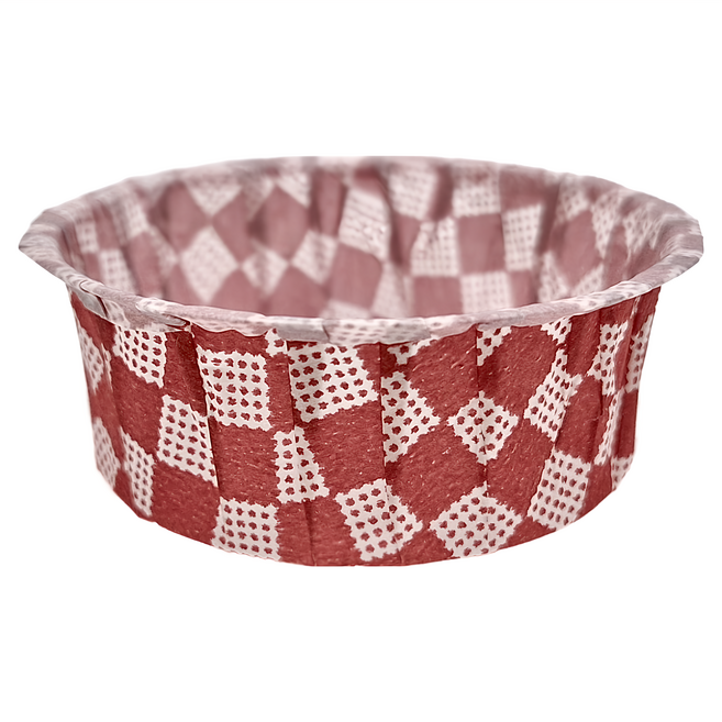 Ideal Wrapping 毅典 瑪芬杯 紅格 MI 55*25*60 60cc 100個, 1組