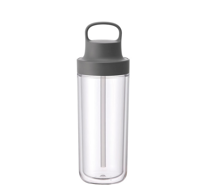 KINTO TO GO BOTTLE 雙層隨手瓶, 夜語灰, 480ml, 1個, 480ml
