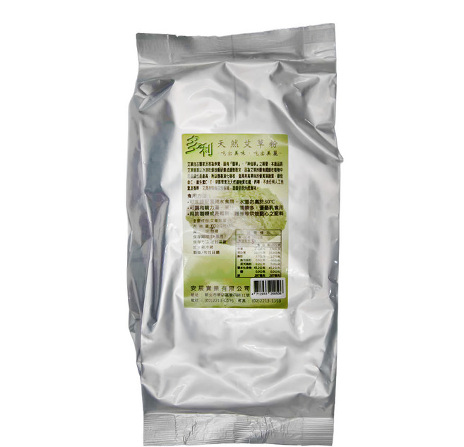 多利 艾草粉 500g, 1包, 銀色