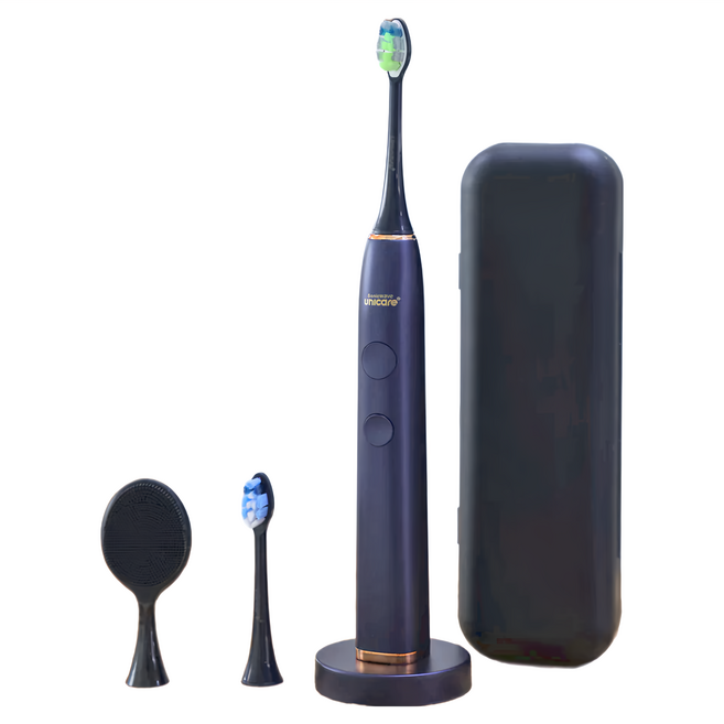 台灣 unicare 高效音波電動牙刷, UNI-101B, 星空藍, 1組