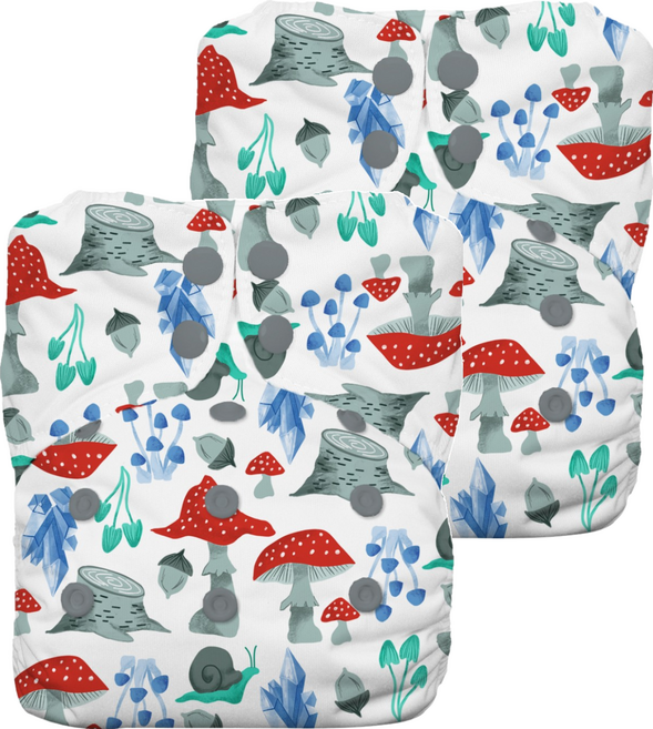 THIRSTIES 成長型 AIO布尿布 有機棉 Forest Frolic, 2件