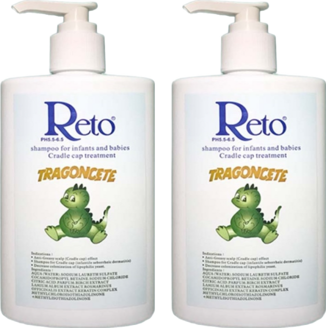 Reto 嬰幼兒油垢頭皮洗髮精 押頭版 pH5.5-6.5, 250ml, 2瓶