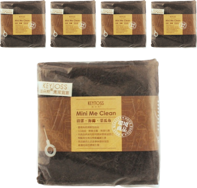 KEYTOSS 詰朵斯 Mini Me 清潔海綿菜瓜布 Set 2片 特殊尼龍不織布堅固耐磨, 5包