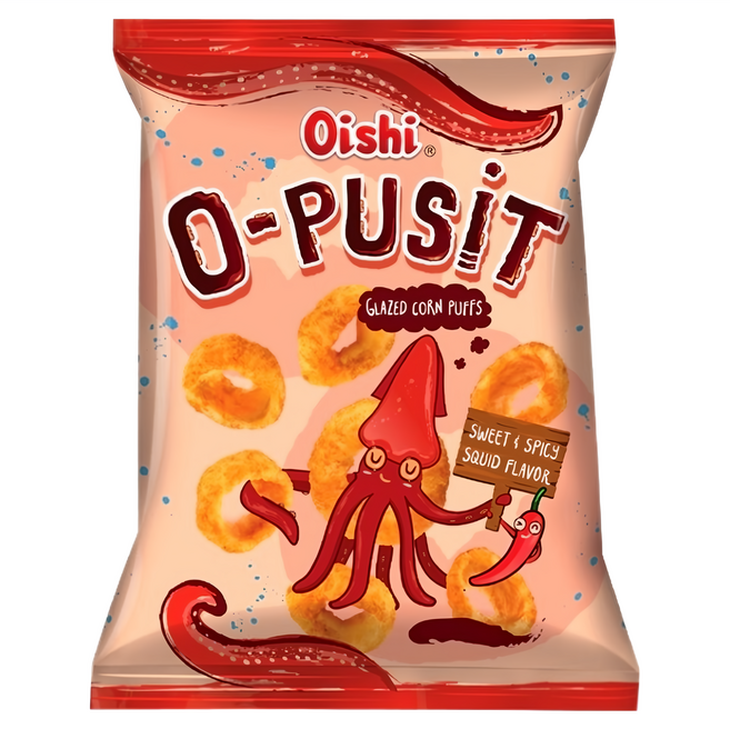 Oishi 上好佳 辣魷魚口味餅乾, 1個, 80g