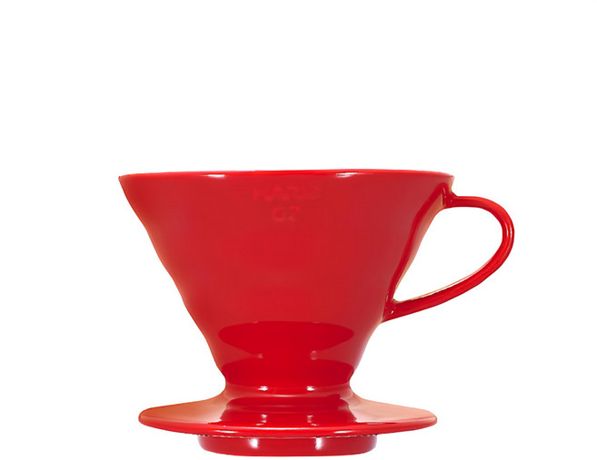 HARIO 好璃奧 V60紅色02磁石濾杯 VDC-02R, 1個, 磁石濾杯
