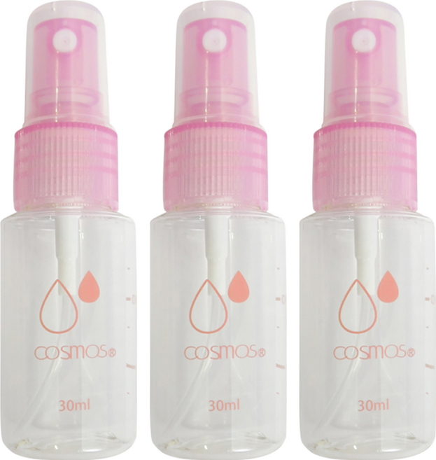 台灣 COSMOS 噴瓶 #BB002 30ml, 透明色, 3瓶