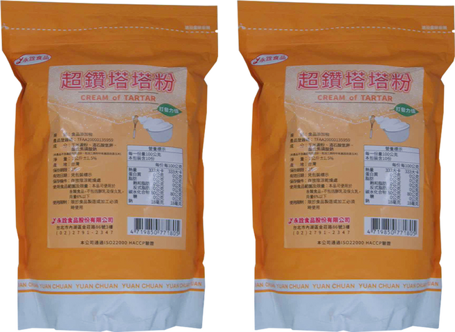 永詮食品 超鑽塔塔粉, 1kg, 2袋