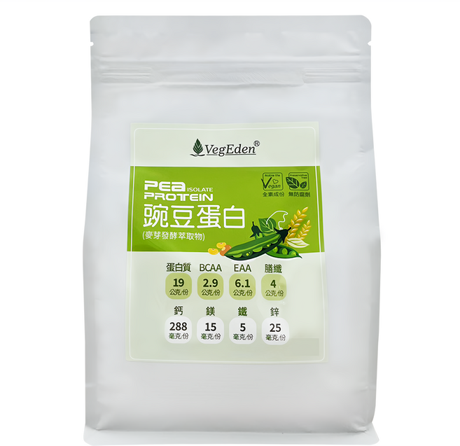 VegEden 蔬食伊甸園 豌豆蛋白, 1包, 800g