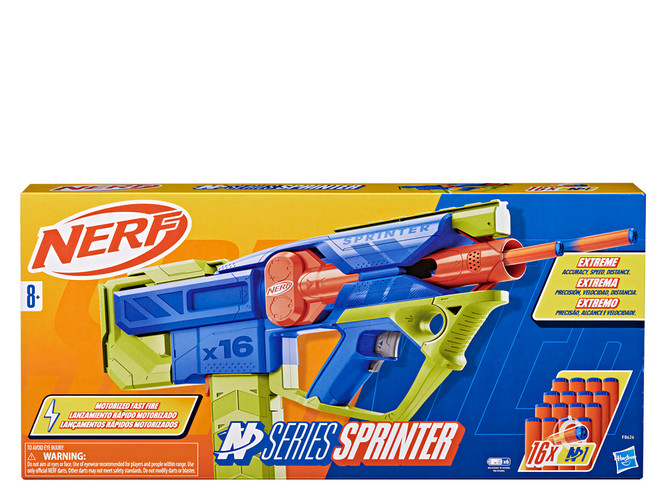 Hasbro 孩之寶 NERF 樂活打擊 N系列 玩具槍 含16鏢匣, Sprinter, 1盒