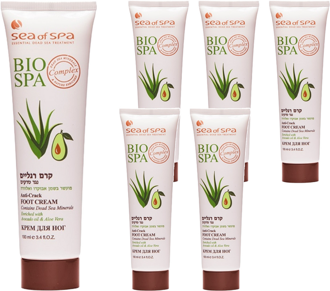 Sea of Spa 酪梨蘆薈抗裂腳霜 100ml 舒緩敏感 滋潤保濕, 6條, 1件