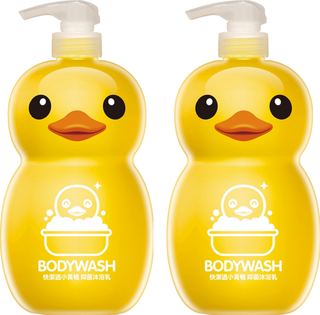 快潔適 小黃鴨抑菌沐浴乳, 1L, 2瓶
