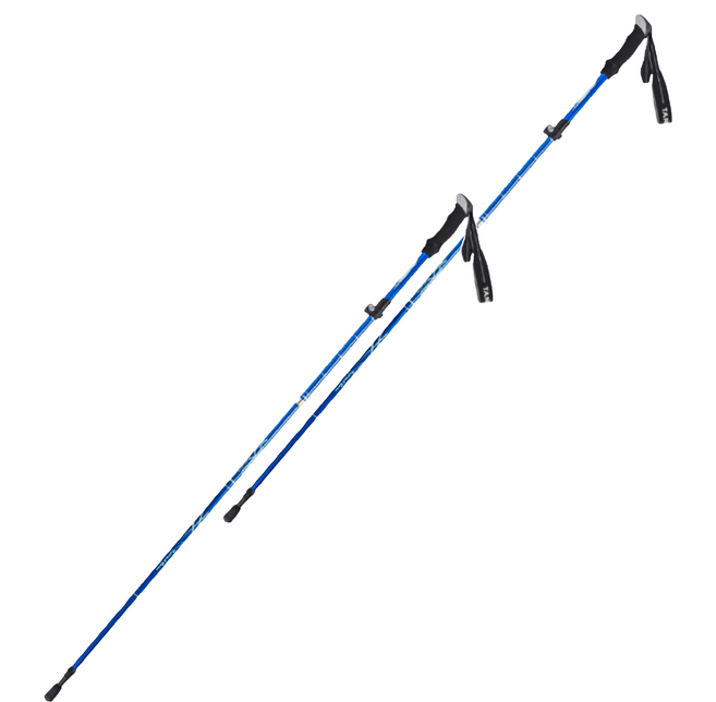 tanerdd 鋁合金登山杖, 藍色, 2支