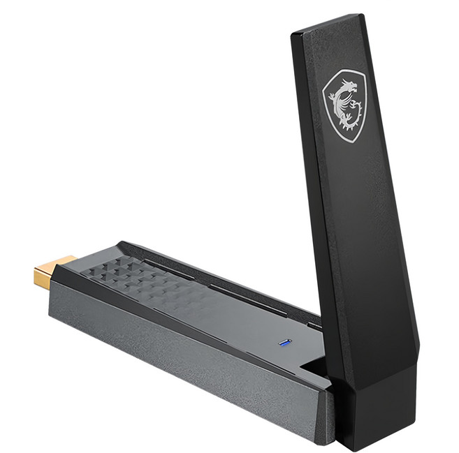 msi 微星 WiFi 6 AX1800 雙頻 USB 無線網路卡 原廠保固, GUAX18, 1個