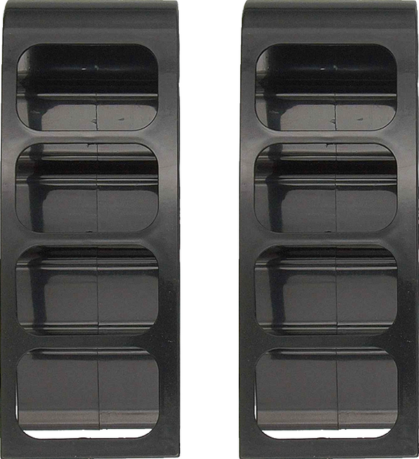 ROYALLIN 蘿林嚴選 四格遙控器收納架 20 x 10 x 10cm 20g, 黑色, 2個