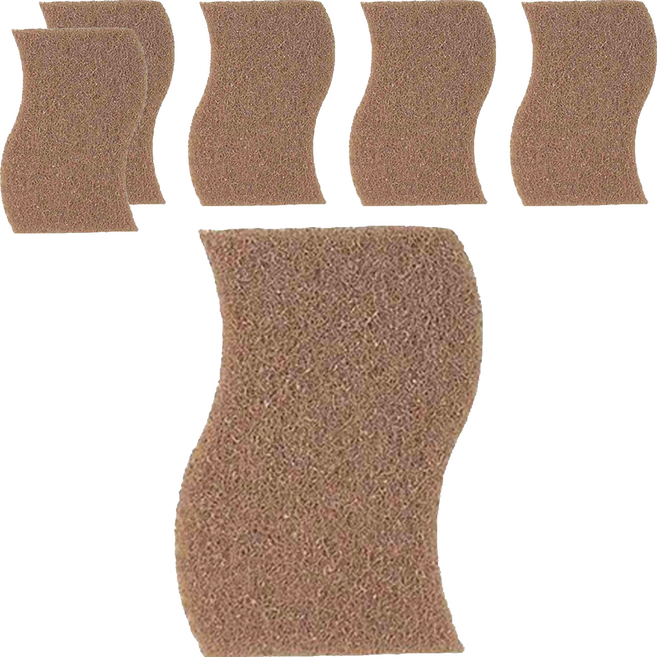 3M Scotch-Brite 百利 天然木漿棉菜瓜布 再生纖維 細緻餐具專用 115 x 70 x 18mm, 2片, 6盒