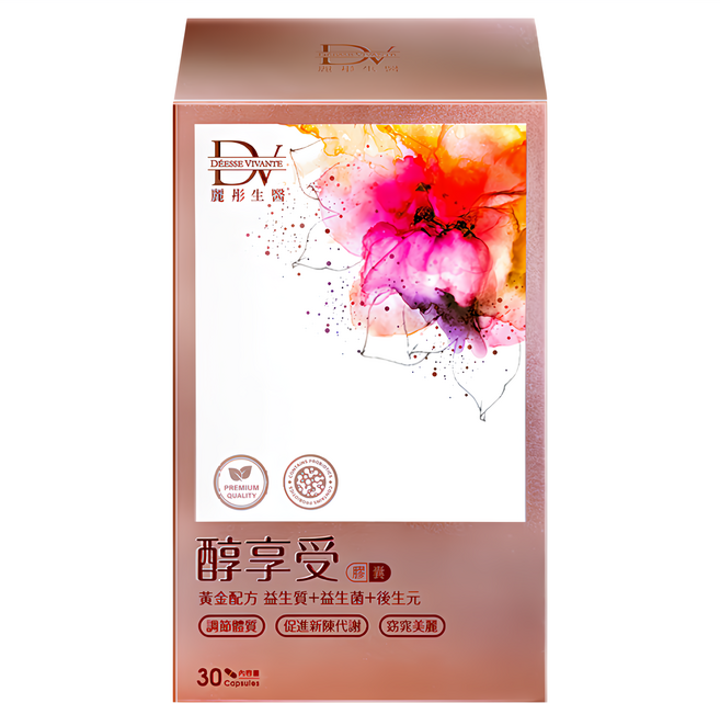 DV 麗彤生醫 醇享受膠囊, 30顆, 560mg, 1盒