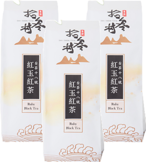 拾參村 台茶十八號 紅玉紅茶, 75g, 1包, 3包