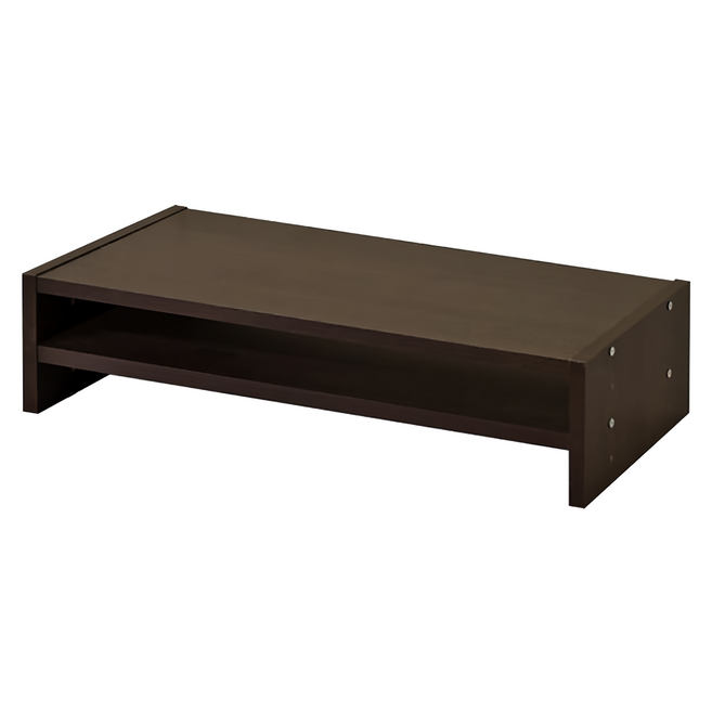 HOPMA 合馬家具 可調式雙層螢幕架 E-5501BK 508 x 230 x 128mm 3kg, 黑胡桃