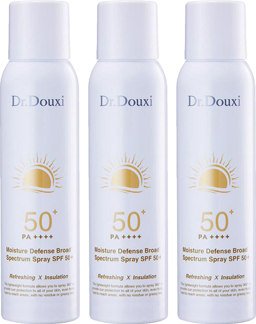 Dr.Douxi 朵璽 安心曬清涼防曬噴霧 SPF50+ PA++++, 140ml, 3瓶