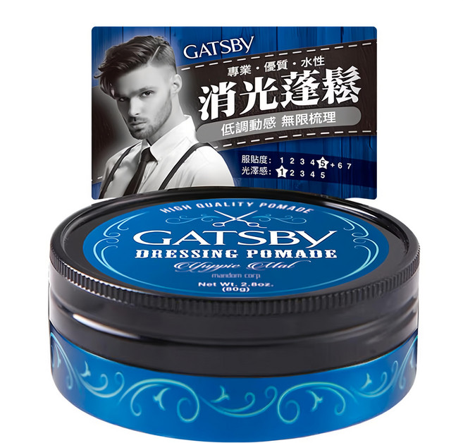 GATSBY 經典消光髮油, 80g, 1件