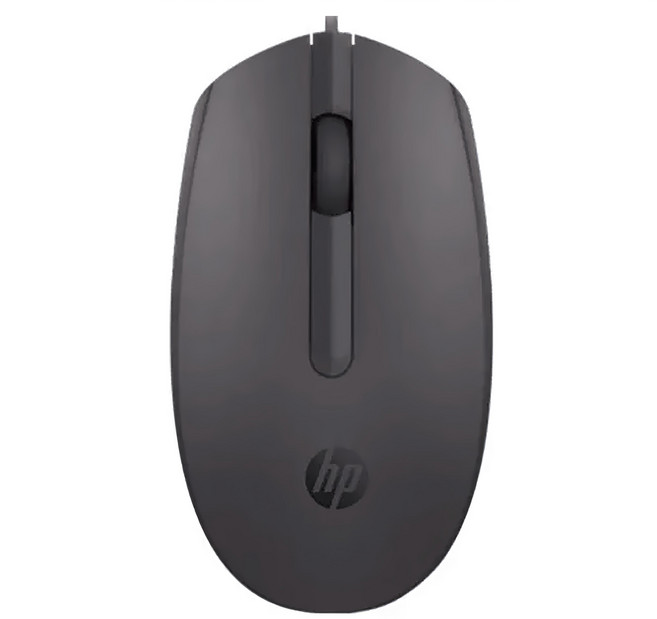 hp 惠普 USB光學有線滑鼠, M10, 黑色
