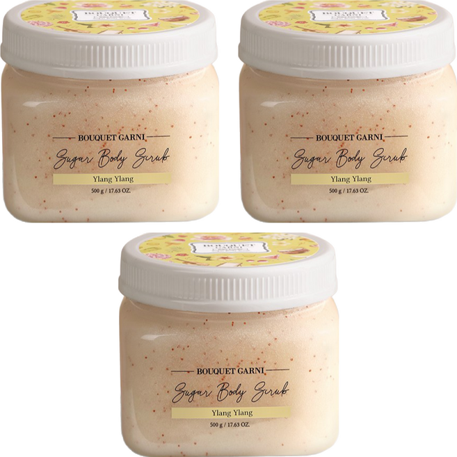 BOUQUET GARNI 身體去角質磨砂膏 Ylang Ylang, 500g, 3罐