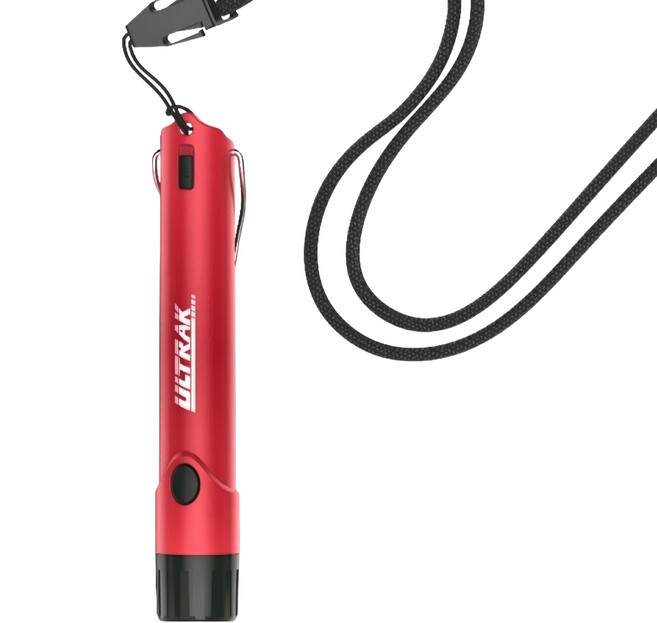 ULTRAK 馬卡色系高分貝多功能電子哨 LED燈 LR44電池, 夢露紅, 1個
