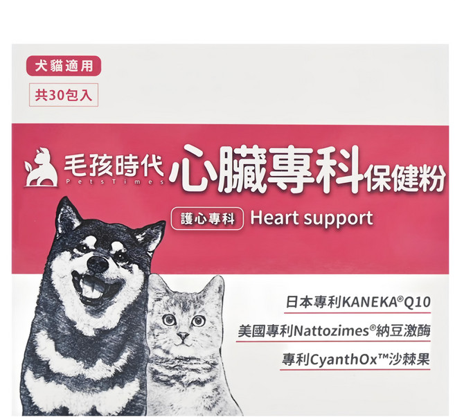 PetsTimes 毛孩時代 保健粉, 心臟/肝臟, 1盒, 30包