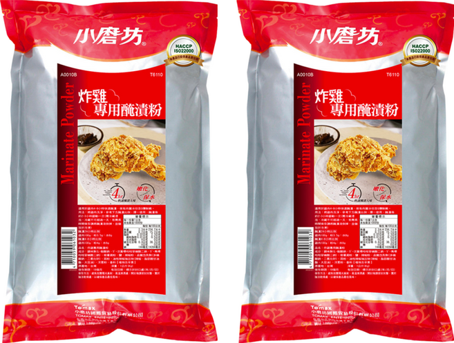 小磨坊 炸雞專用醃漬粉, 1kg, 2包