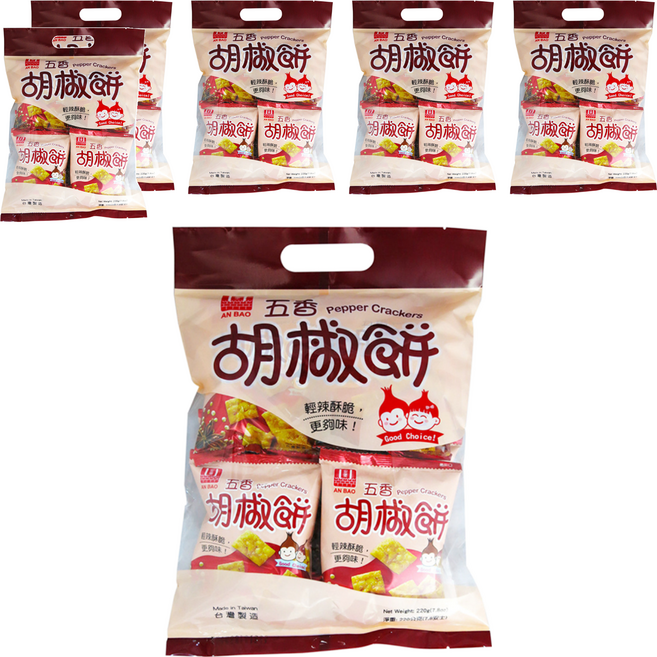 安堡 五香胡椒餅, 220g, 6袋