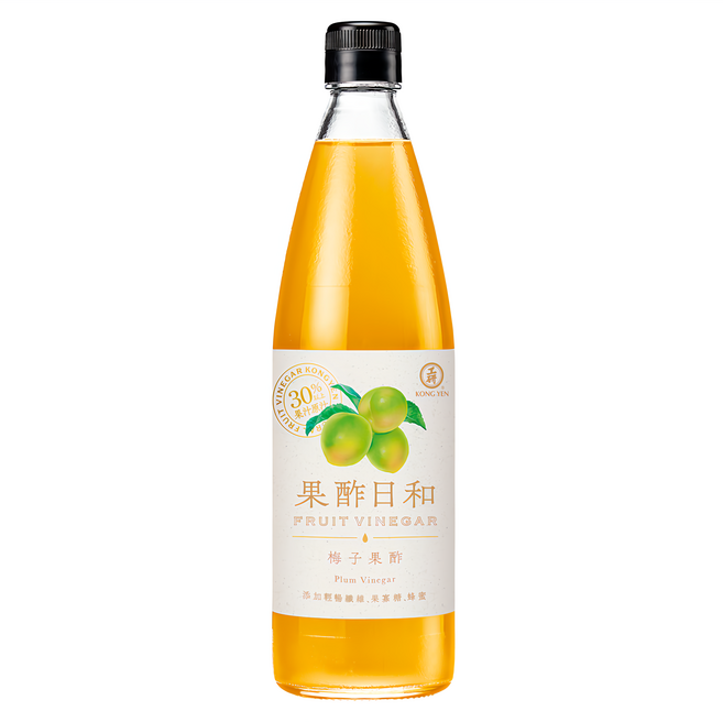 KONG YEN 工研 果酢日和 梅子果酢, 590ml, 1瓶