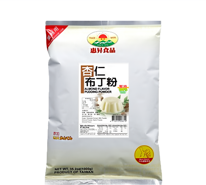 FAIRSEN 惠昇食品 杏仁布丁粉, 1kg, 1包