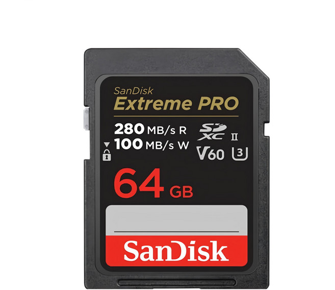 SanDisk Extreme PRO 記憶卡 SDXC UHS-II, 64GB, 1個