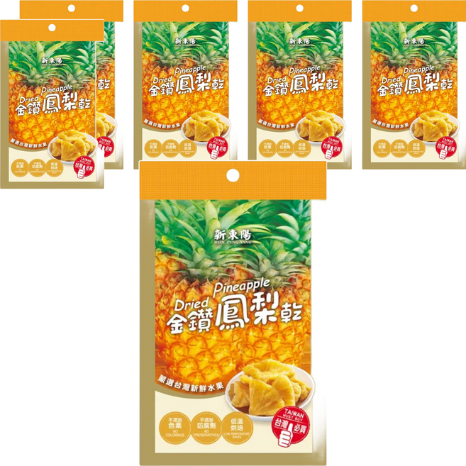 新東陽 金鑽鳳梨水果乾, 50g, 6包
