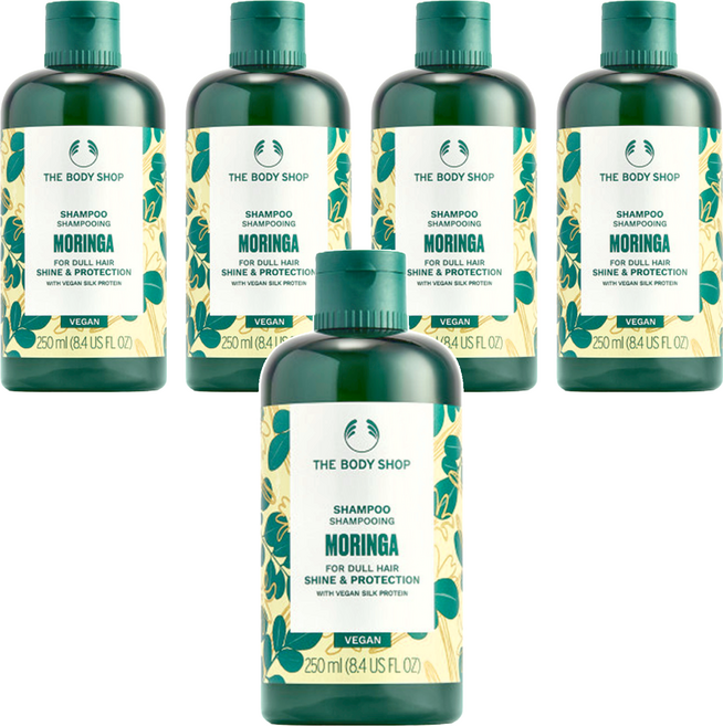 THE BODY SHOP 美體小舖 洗髮精 辣木籽, 250ml, 5瓶