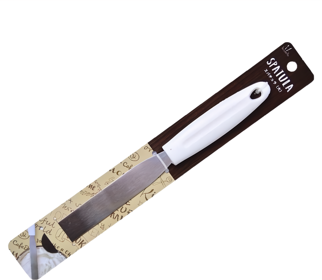 CP 奶油抹平刀 HC-121 全長260mm 刃長145mm, 銀色 + 白色, 1支