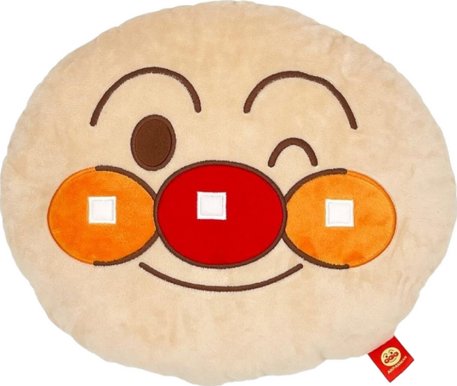 BANDAI ANP 麵包超人頭型靠枕 100%聚酯纖維, 1個