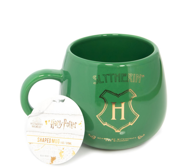 Harry Potter 哈利波特 蛋型杯 Shaped Mug 11oz/315ml, 史萊哲林 綠色, 1個