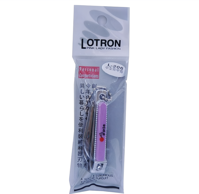 LOTRON L-206 中型三用指甲剪 美甲工具, 顏色隨機, 1個