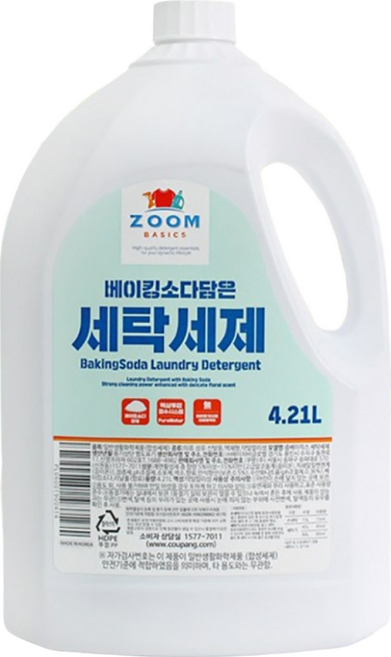 ZOOM 小蘇打洗衣精 4.21L, 1桶