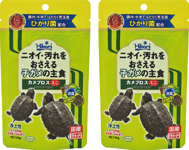 Hikari 高夠力 善玉菌烏龜飼料 浮水性 Mini, 40g, 2包
